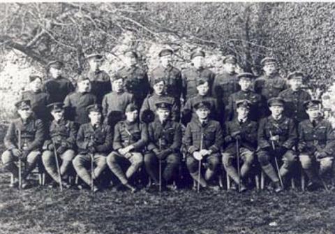 R.E Goldsby is 2nd left on the centre row. (R E Goldsby)